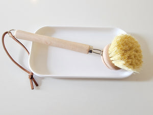 Wood dish brush