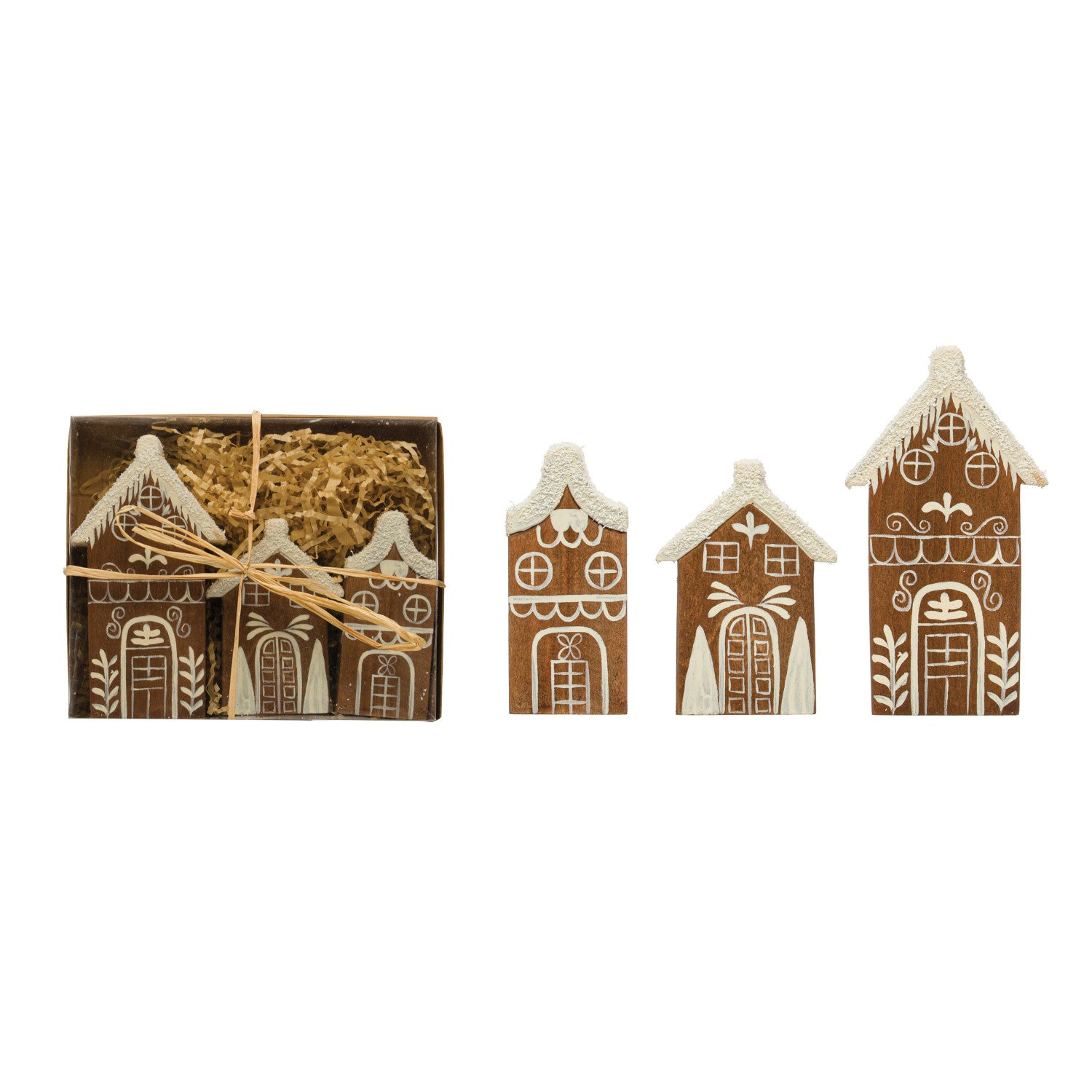 Gingerbread houses set of 3