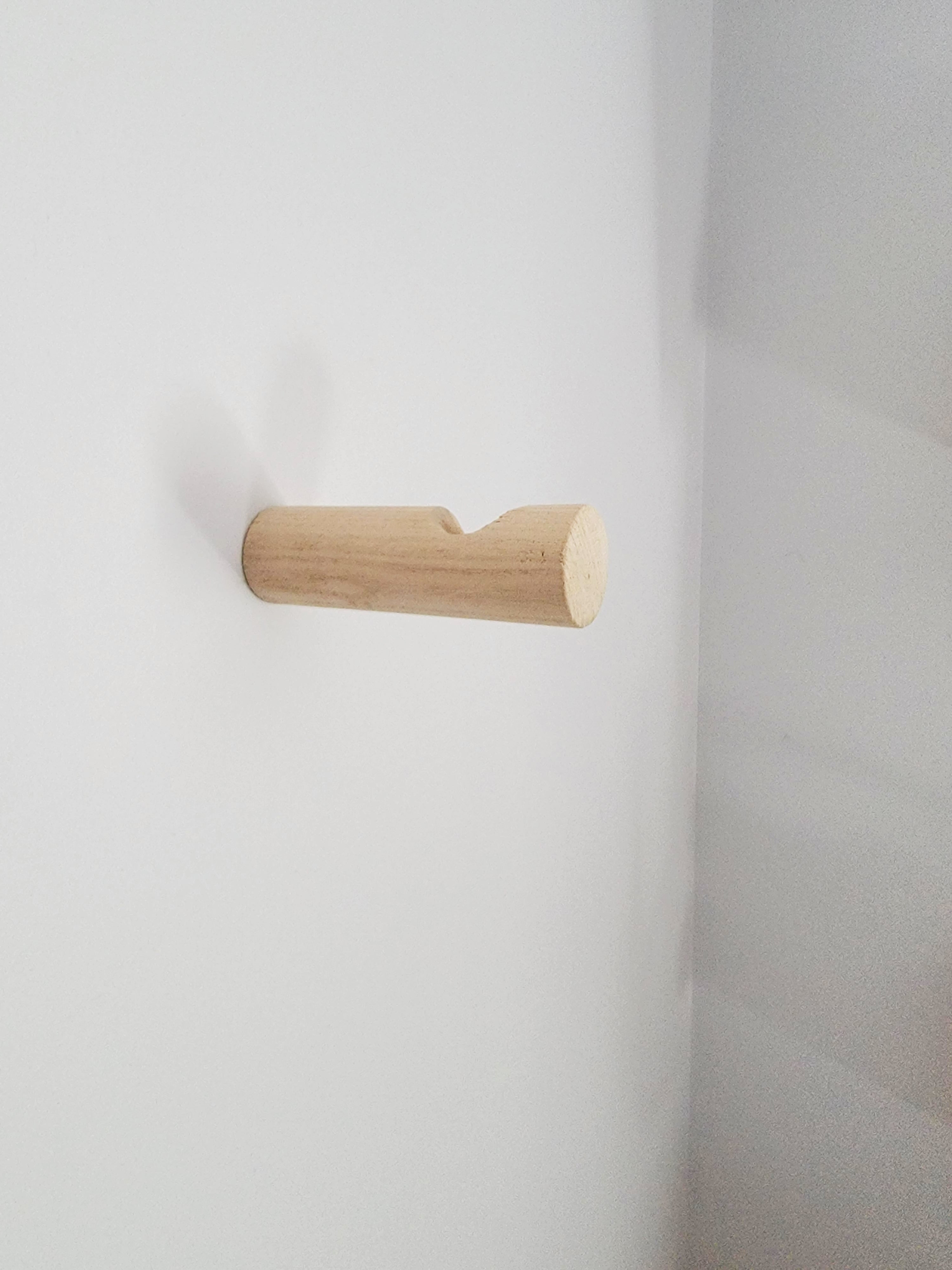 Small wood wall hook