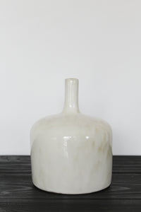 Small white glaze vase