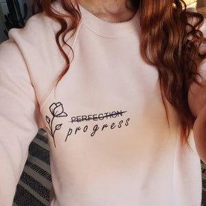 Peach Fleece Sweatshirt Progress